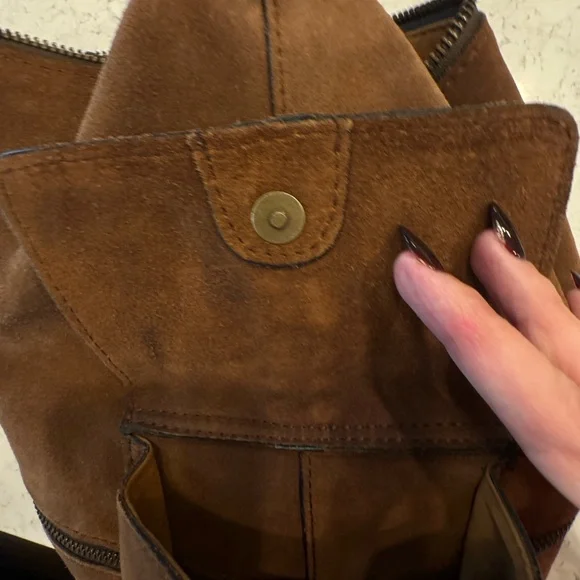 Patricia Nash Burnished Suede Sling Backpack display picture 1